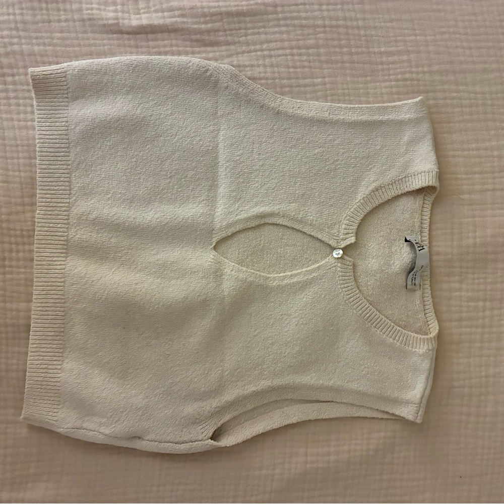 Aritzia Beige Knit Top
